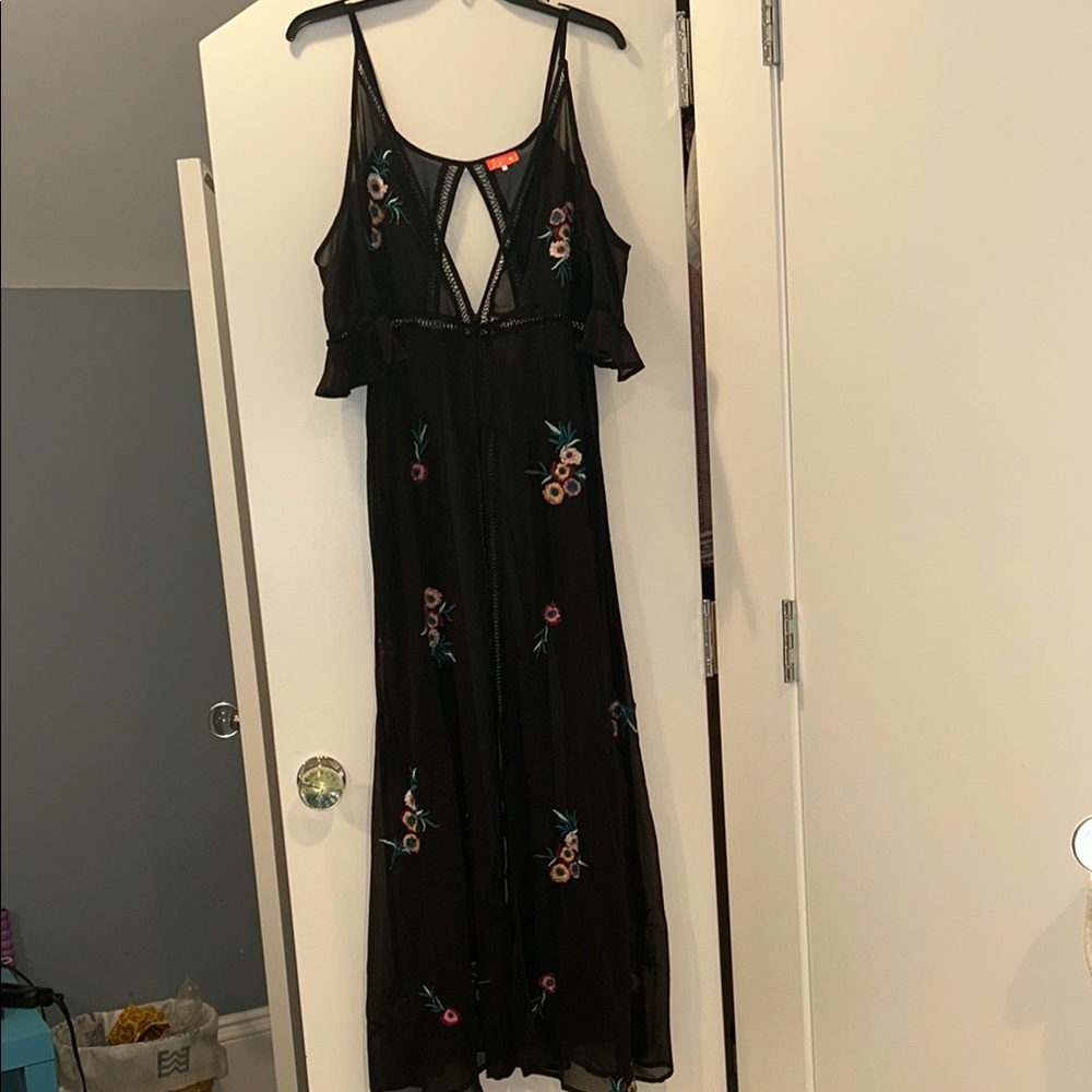 River Island Black Silver Embellished Kimono